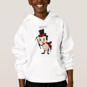 Niedlicher Ladybug mit Top Hut und Krawatte Cartoo