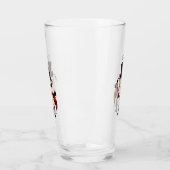 Niedlicher Ladybug mit Top Hut und Krawatte Cartoo Glas (Links)