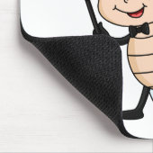 Niedlicher Ladybug mit Top Hut und Krawatte Cartoo Mousepad (Ecke)