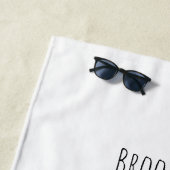Niedlicher Ladybug mit Top Hut und Krawatte Cartoo Strandtuch (Beispiel)