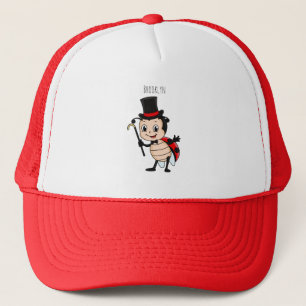 Niedlicher Ladybug mit Top Hut und Krawatte Cartoo Truckerkappe