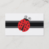 Niedlicher Ladybug Zeichne Visitenkarte (Rückseite)