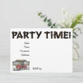 Niedlicher Lagerbewohner-Reise-Anhänger RV Einladung (Stehend Vorderseite)