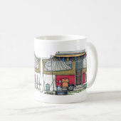 Niedlicher Lagerbewohner-Reise-Anhänger RV Kaffeetasse (VorderseiteRechts)