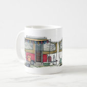 Niedlicher Lagerbewohner-Reise-Anhänger RV Kaffeetasse (Vorderseite Links)