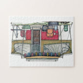 Niedlicher Lagerbewohner-Reise-Anhänger RV Puzzle (Horizontal)