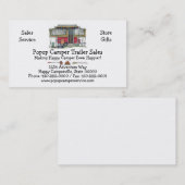Niedlicher Lagerbewohner-Reise-Anhänger RV Visitenkarte (Vorne/Hinten)