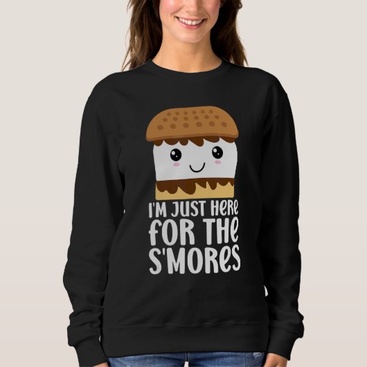 Niedlicher Lagerfeuerplatz mit Marshmallows Ich bi Sweatshirt (Vorderseite)
