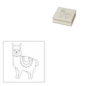 Niedlicher Lama/Alpaca Gummistempel (Stempel)