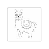 Niedlicher Lama/Alpaca Gummistempel (Prägung)