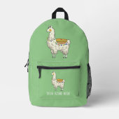 niedlicher Lama Bedruckter Rucksack (Vorderseite)