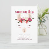 Niedlicher Lama Geburtstag Einladung (Stehend Vorderseite)