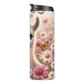 Niedlicher Lama in den Pflanzenschattierungen Thermosbecher (Nach rechts gedreht)