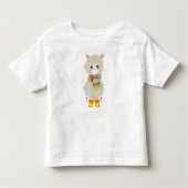 Niedlicher Lama, kleiner Llama, Alpaca, Lama mit S Kleinkind T-shirt (Vorderseite)