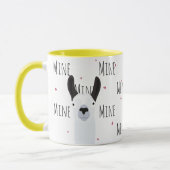 Niedlicher Lama Llove "Mine" Coffee Fiend Teetotal Tasse (Links)