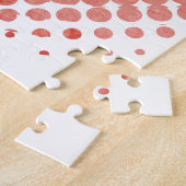 Niedlicher Lama mit Zeichnend Brille Puzzle (Seite)