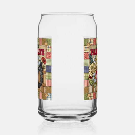 Niedlicher Landhühnerhof Dosenglas (Rechts)