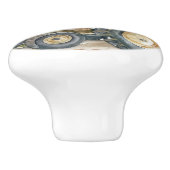 niedlicher Landschlepper Keramikknauf (Seitenansicht)