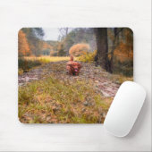 Niedlicher Langhaarhund in der Dackel Mousepad (Mit Mouse)