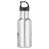 Niedlicher, langsamer Lorbeer auf Zweig-Cartoon Edelstahlflasche (Rückseite)