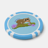 Niedlicher, langsamer Lorbeer auf Zweig-Cartoon Pokerchips (Einzeln)