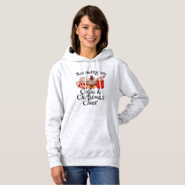 Niedlicher Lauf auf Kaffee und Weihnachten Chef Fu Hoodie