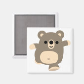 Niedlicher Lauf-Cartoon-Bärenmagnet Magnet (Vorderseite/Rückseite)