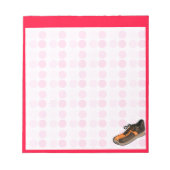 Niedlicher Laufschuh Notizblock (Vorderseite)
