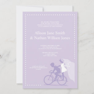 NIEDLICHER Lavendel-Fahrradpavillon Hochzeit Einla Einladung