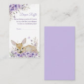 Niedlicher Lavendel Lila Blumenkinderdusche Begleitkarte (Vorne/Hinten)