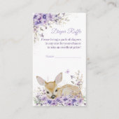 Niedlicher Lavendel Lila Blumenkinderdusche Begleitkarte (Vorderseite)