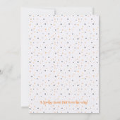 Niedlicher Lavendel Wasserfarbe Twins Ghost Baby D Einladung (Rückseite)