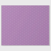 Niedlicher Lavendel, weißer Schneeflocken minimali Geschenkpapier (Flach)