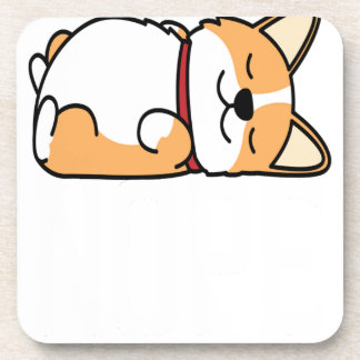 Niedlicher Lazy Nope heute nicht Corgi Lover Llong Getränkeuntersetzer