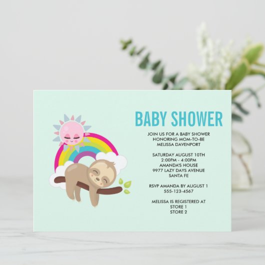 Niedlicher Lazy-Schlauch mit Sun & Rainbow Baby Du (Stehend Vorderseite)