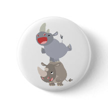 Niedlicher Leapfrog Cartoon Rhinos