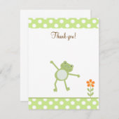Niedlicher Leapfrog Leap Froggy Vielen Dank für Ih Dankeskarte (Vorne/Hinten)