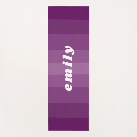 Niedlicher, lebendiger Lila Farbdesign-Individuell Yogamatte (Vorderseite)