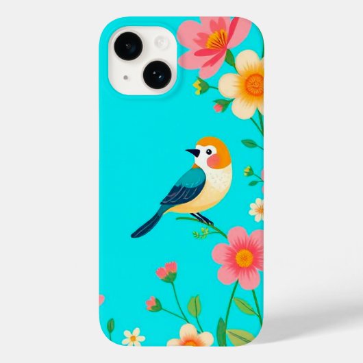 Niedlicher lebendiger Vogel Case-Mate iPhone Hülle (Rückseite)