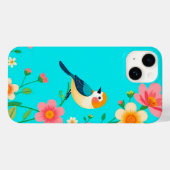 Niedlicher lebendiger Vogel Case-Mate iPhone Hülle (Rückseite (Horizontal))