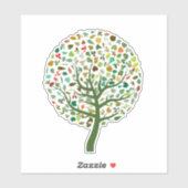 Niedlicher Lebensbaum Aufkleber (Blatt)