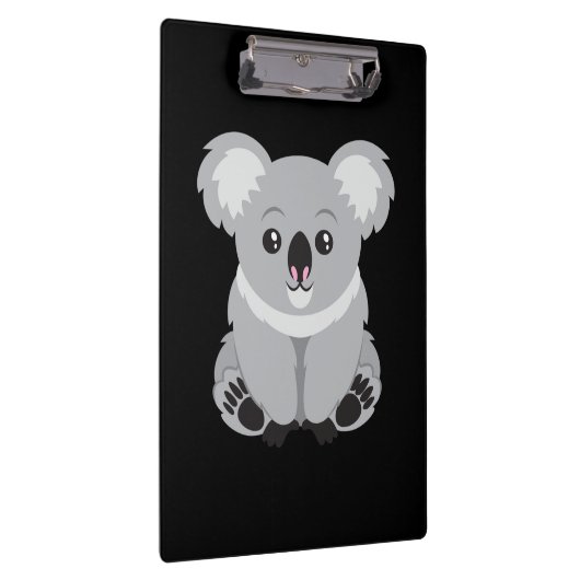 Niedlicher lebhafter Koala-Bär Klemmbrett (Rechts)