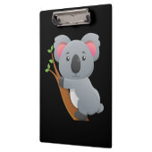 Niedlicher lebhafter Koala-Bär Klemmbrett (Links)