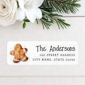 Niedlicher Lebkuchen Rücksendeadresse