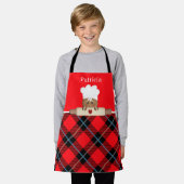 niedlicher Lebkuchengebäck Backkinder Weihnachten Schürze (Getragen)