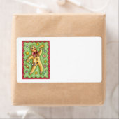 Niedlicher Lebkuchenmann Blühende Horn, Weihnachts (Insitu)