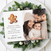 Niedlicher Lebkuchenmann Frohe Weihnachtsfeier Fot