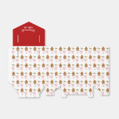 Niedlicher Lebkuchenmann Made with Liebe Cookie Geschenkschachtel (Ungefaltet)