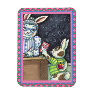 NIEDLICHER LEHRER-BUNNY-RABBIT MAGNET