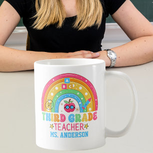 Niedlicher Lehrer der dritten Klasse Personalisier Kaffeetasse